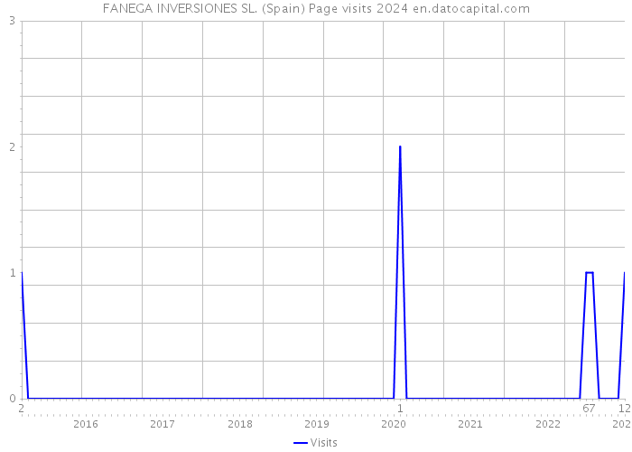 FANEGA INVERSIONES SL. (Spain) Page visits 2024 