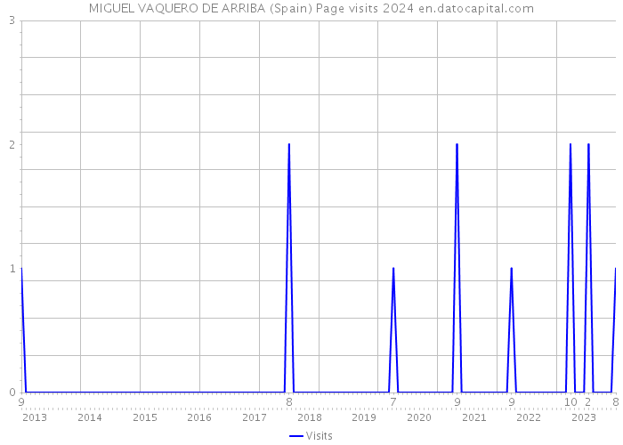MIGUEL VAQUERO DE ARRIBA (Spain) Page visits 2024 