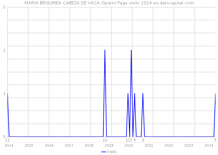 MARIA BENJUMEA CABEZA DE VACA (Spain) Page visits 2024 