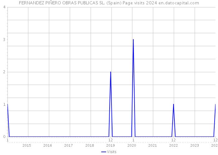 FERNANDEZ PIÑERO OBRAS PUBLICAS SL. (Spain) Page visits 2024 