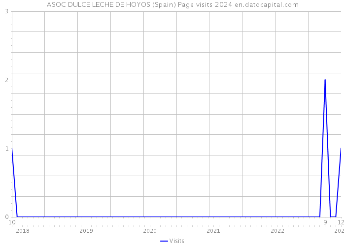 ASOC DULCE LECHE DE HOYOS (Spain) Page visits 2024 