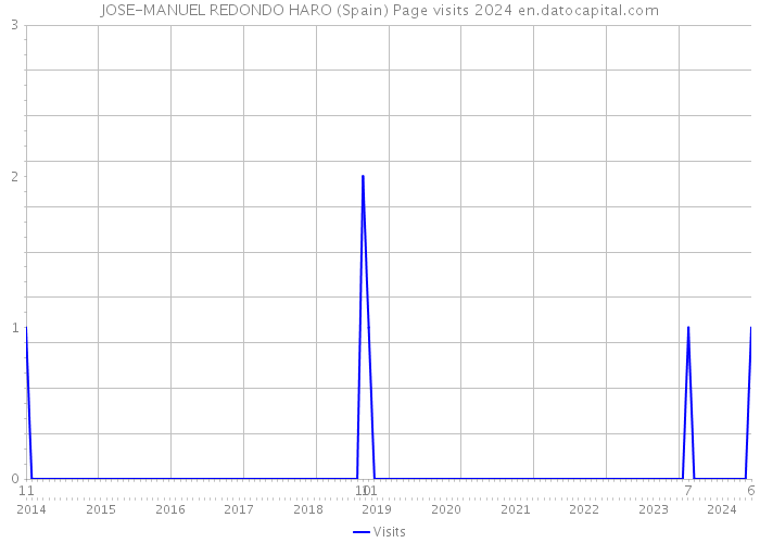 JOSE-MANUEL REDONDO HARO (Spain) Page visits 2024 