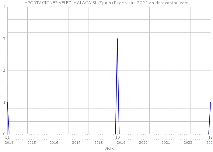 APORTACIONES VELEZ-MALAGA SL (Spain) Page visits 2024 