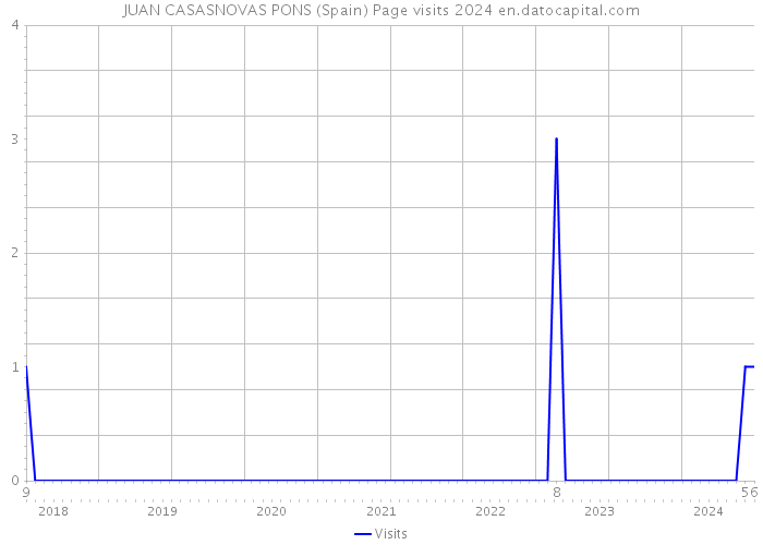 JUAN CASASNOVAS PONS (Spain) Page visits 2024 