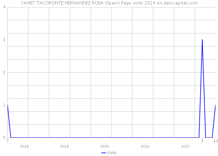 YANET TACORONTE HERNANDEZ ROSA (Spain) Page visits 2024 