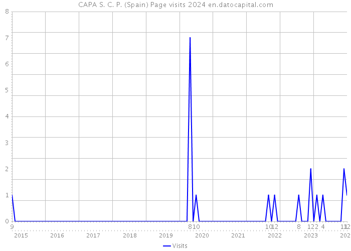 CAPA S. C. P. (Spain) Page visits 2024 