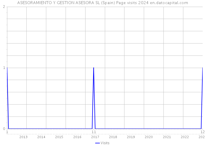 ASESORAMIENTO Y GESTION ASESORA SL (Spain) Page visits 2024 