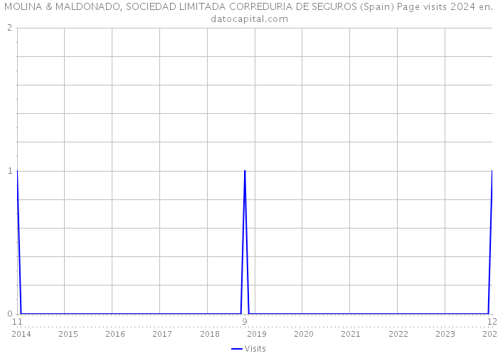 MOLINA & MALDONADO, SOCIEDAD LIMITADA CORREDURIA DE SEGUROS (Spain) Page visits 2024 