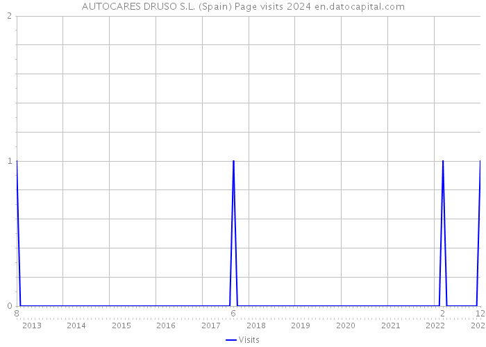 AUTOCARES DRUSO S.L. (Spain) Page visits 2024 