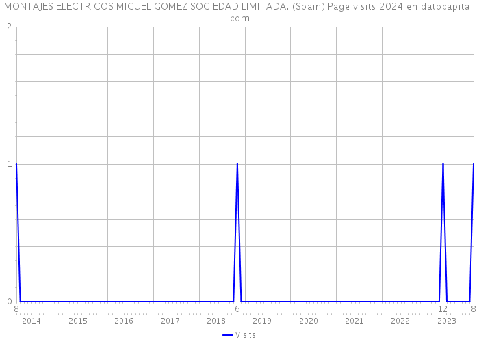 MONTAJES ELECTRICOS MIGUEL GOMEZ SOCIEDAD LIMITADA. (Spain) Page visits 2024 