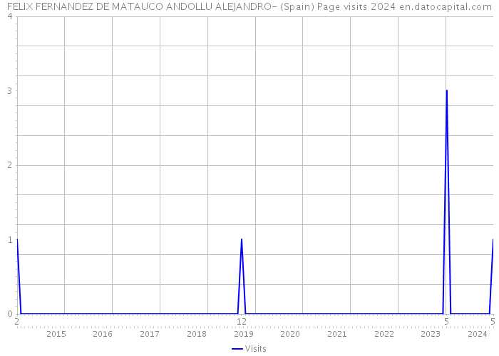 FELIX FERNANDEZ DE MATAUCO ANDOLLU ALEJANDRO- (Spain) Page visits 2024 