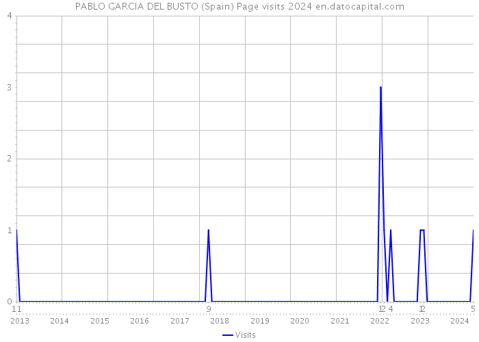 PABLO GARCIA DEL BUSTO (Spain) Page visits 2024 