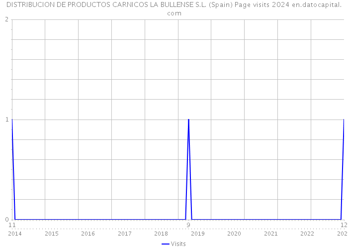 DISTRIBUCION DE PRODUCTOS CARNICOS LA BULLENSE S.L. (Spain) Page visits 2024 