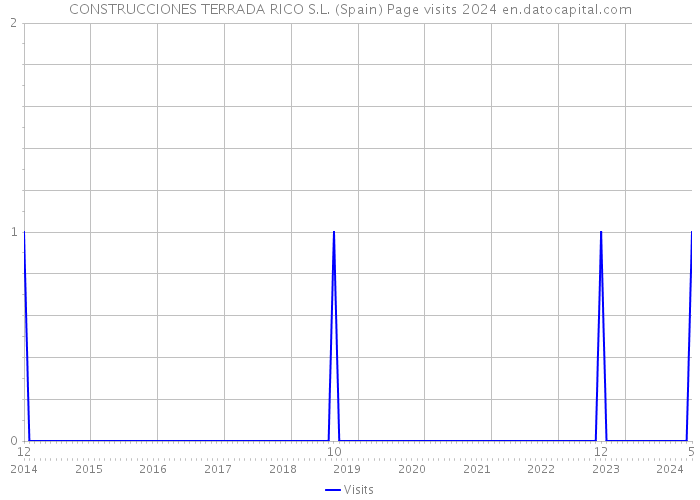CONSTRUCCIONES TERRADA RICO S.L. (Spain) Page visits 2024 