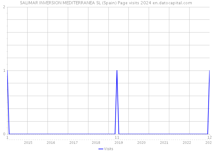 SALIMAR INVERSION MEDITERRANEA SL (Spain) Page visits 2024 