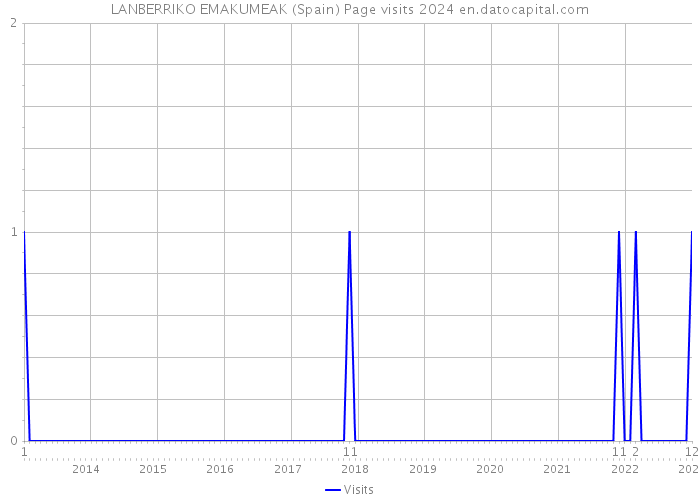 LANBERRIKO EMAKUMEAK (Spain) Page visits 2024 