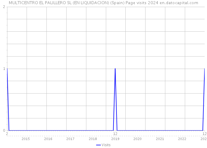 MULTICENTRO EL PALILLERO SL (EN LIQUIDACION) (Spain) Page visits 2024 