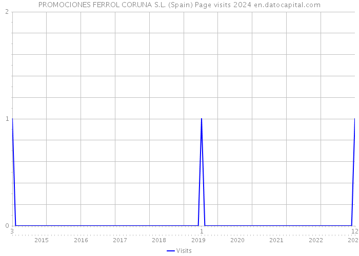 PROMOCIONES FERROL CORUNA S.L. (Spain) Page visits 2024 