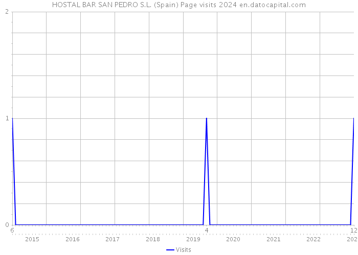 HOSTAL BAR SAN PEDRO S.L. (Spain) Page visits 2024 
