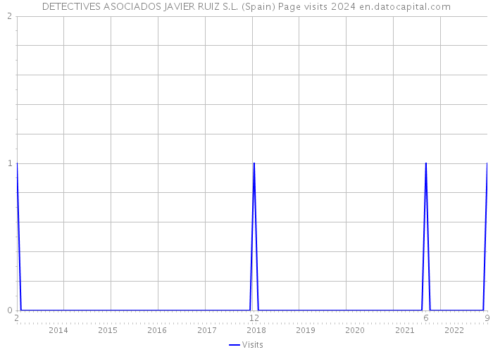 DETECTIVES ASOCIADOS JAVIER RUIZ S.L. (Spain) Page visits 2024 