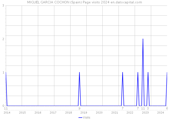 MIGUEL GARCIA COCHON (Spain) Page visits 2024 