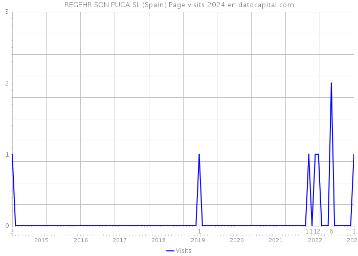 REGEHR SON PUCA SL (Spain) Page visits 2024 