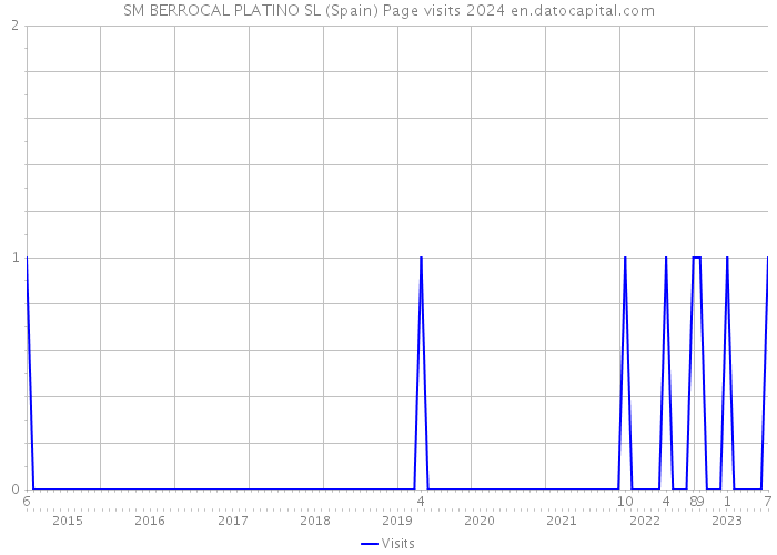 SM BERROCAL PLATINO SL (Spain) Page visits 2024 