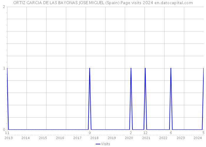 ORTIZ GARCIA DE LAS BAYONAS JOSE MIGUEL (Spain) Page visits 2024 
