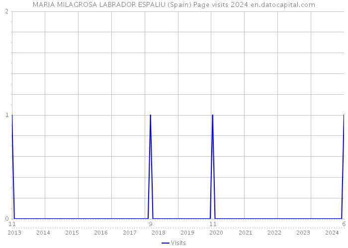 MARIA MILAGROSA LABRADOR ESPALIU (Spain) Page visits 2024 