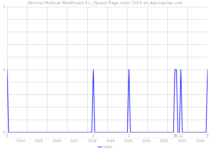 Absolut Medical Wealthcare S.L. (Spain) Page visits 2024 