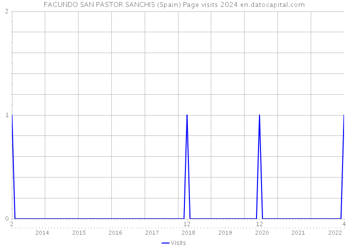 FACUNDO SAN PASTOR SANCHIS (Spain) Page visits 2024 