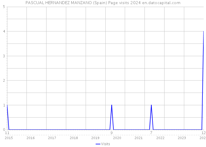 PASCUAL HERNANDEZ MANZANO (Spain) Page visits 2024 