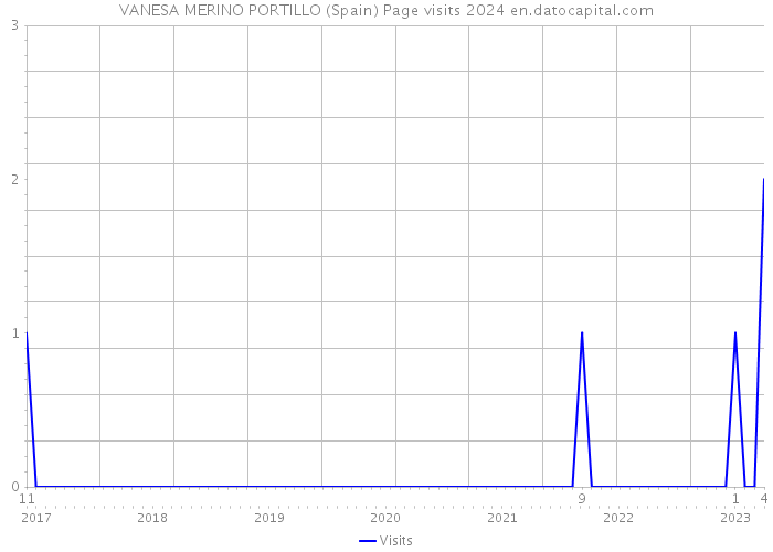 VANESA MERINO PORTILLO (Spain) Page visits 2024 