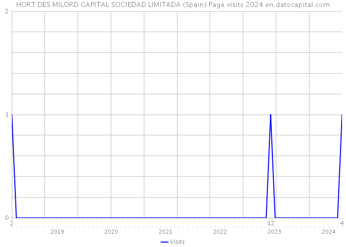 HORT DES MILORD CAPITAL SOCIEDAD LIMITADA (Spain) Page visits 2024 