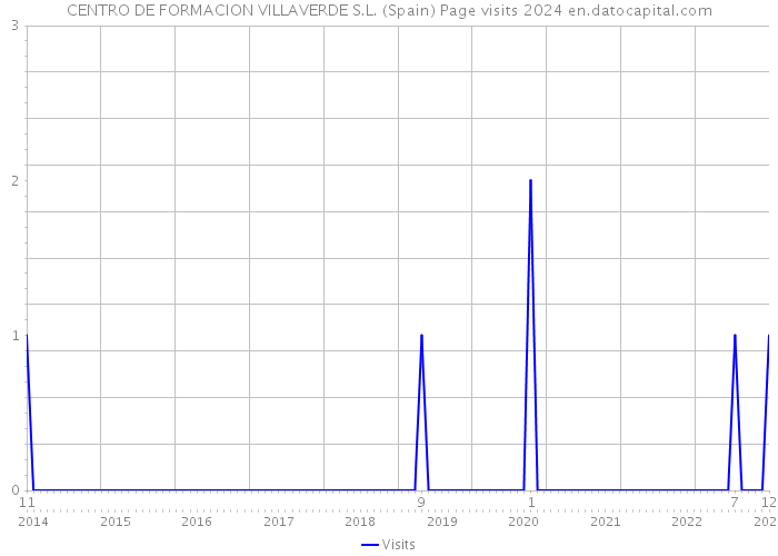 CENTRO DE FORMACION VILLAVERDE S.L. (Spain) Page visits 2024 