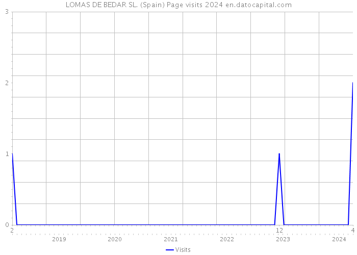 LOMAS DE BEDAR SL. (Spain) Page visits 2024 