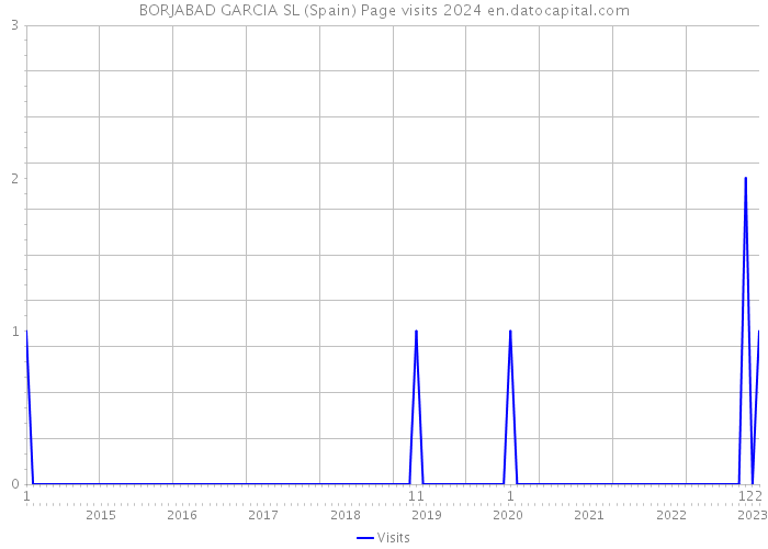 BORJABAD GARCIA SL (Spain) Page visits 2024 