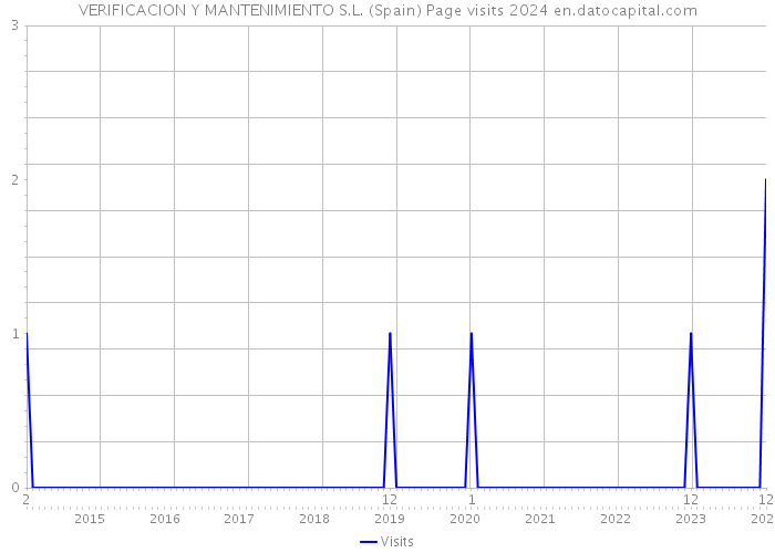 VERIFICACION Y MANTENIMIENTO S.L. (Spain) Page visits 2024 