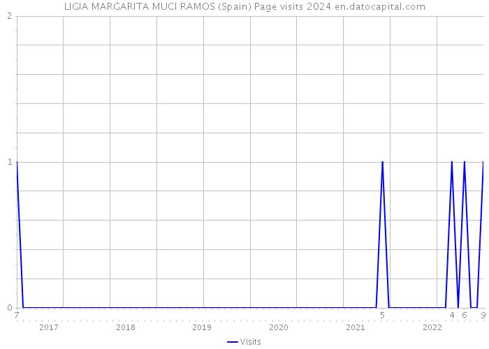 LIGIA MARGARITA MUCI RAMOS (Spain) Page visits 2024 