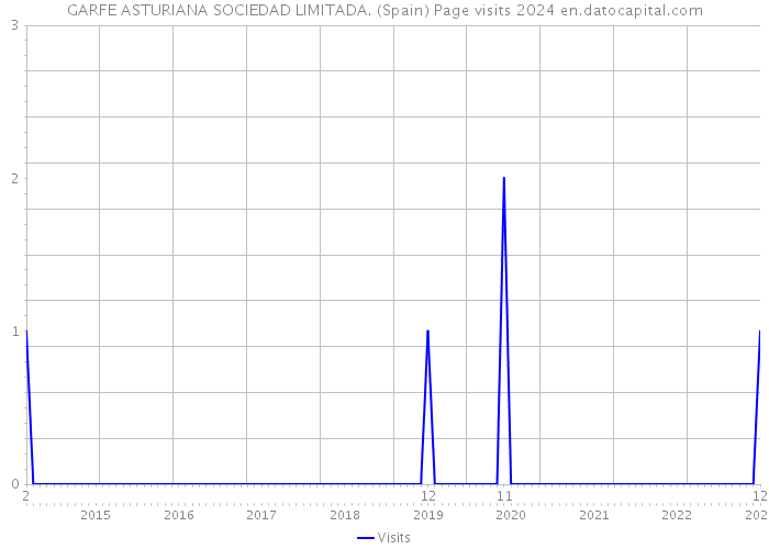 GARFE ASTURIANA SOCIEDAD LIMITADA. (Spain) Page visits 2024 