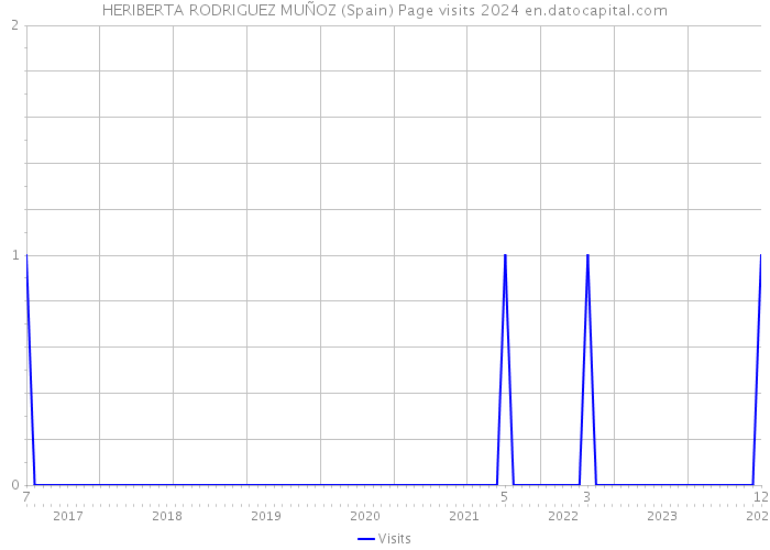 HERIBERTA RODRIGUEZ MUÑOZ (Spain) Page visits 2024 