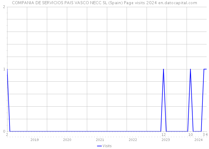 COMPANIA DE SERVICIOS PAIS VASCO NECC SL (Spain) Page visits 2024 