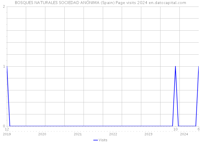 BOSQUES NATURALES SOCIEDAD ANÓNIMA (Spain) Page visits 2024 