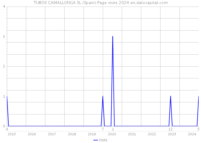 TUBOS CAMALLONGA SL (Spain) Page visits 2024 