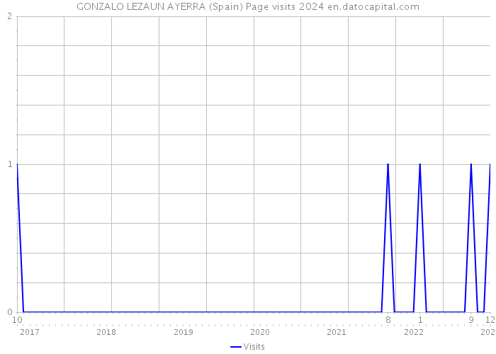 GONZALO LEZAUN AYERRA (Spain) Page visits 2024 