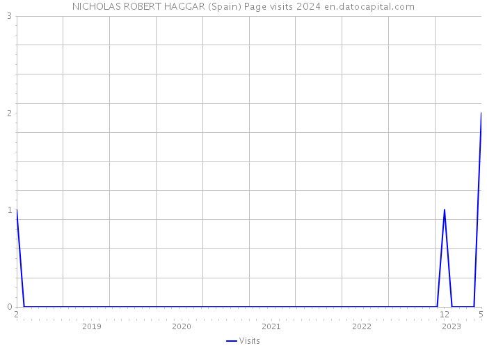 NICHOLAS ROBERT HAGGAR (Spain) Page visits 2024 