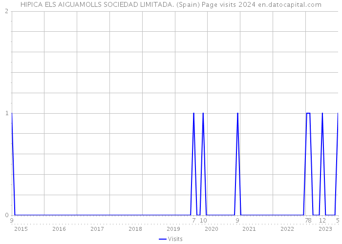 HIPICA ELS AIGUAMOLLS SOCIEDAD LIMITADA. (Spain) Page visits 2024 