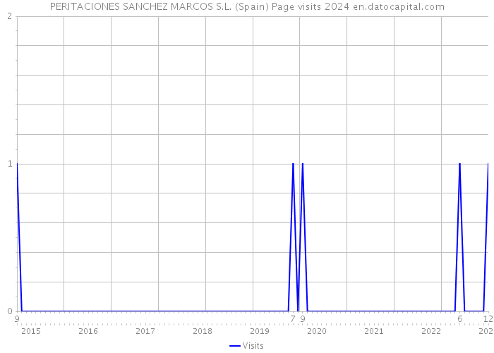 PERITACIONES SANCHEZ MARCOS S.L. (Spain) Page visits 2024 