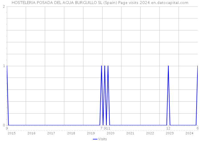HOSTELERIA POSADA DEL AGUA BURGUILLO SL (Spain) Page visits 2024 
