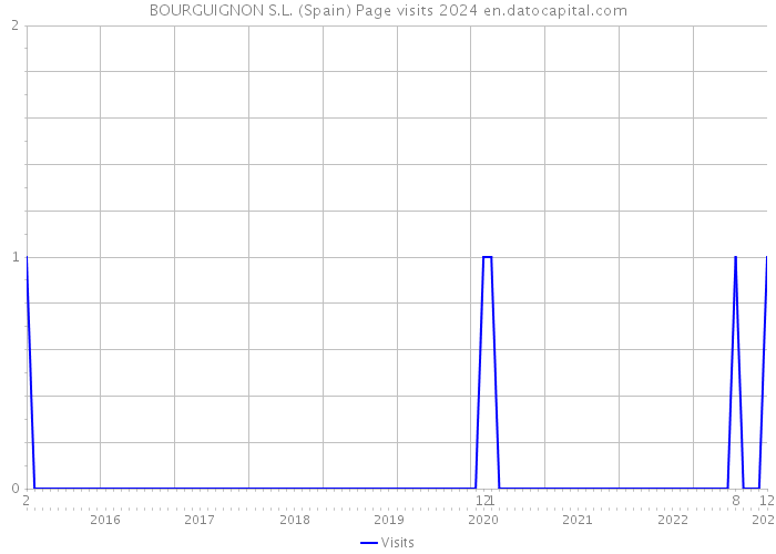 BOURGUIGNON S.L. (Spain) Page visits 2024 